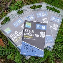 Preston Innovations SFL-B Barbless Spade End Hooks